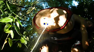 Shaved Ass Turn public farts and enema